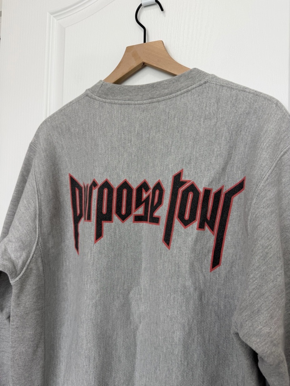 Justin Bieber The Purpose World Tour 2016 Champion Crewneck Sweater Medium - Picture 4 of 14